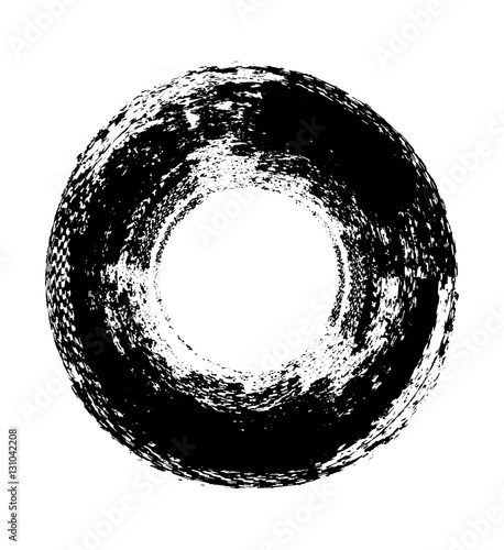 Black grunge circle