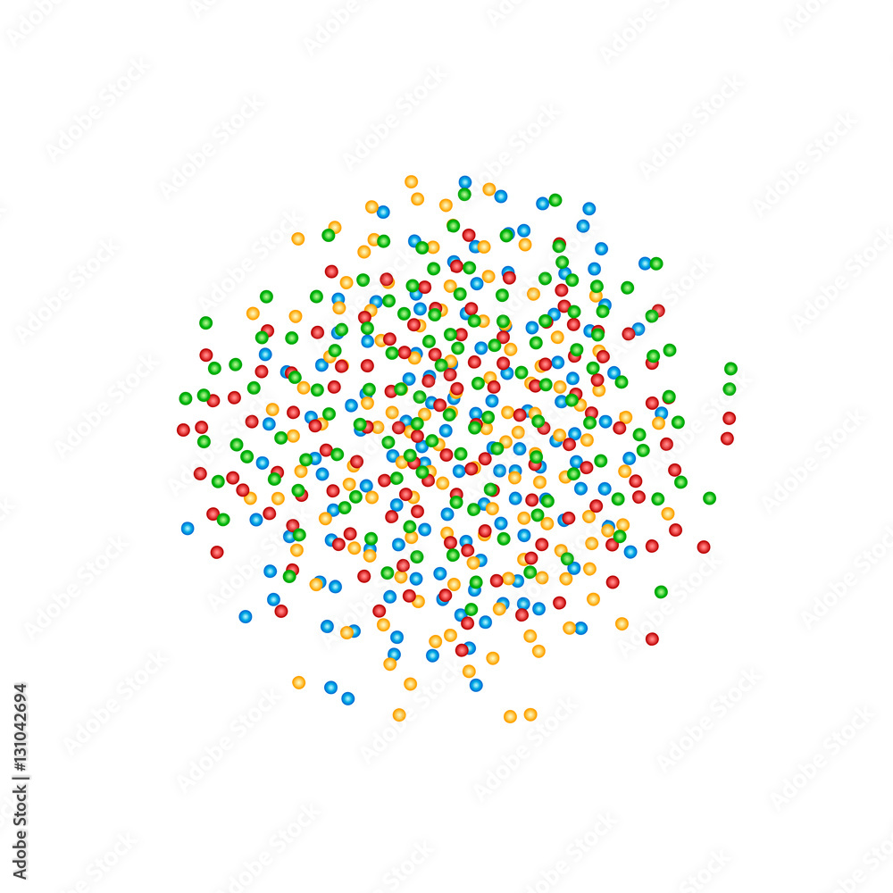 Set of vector textures. Multicolored flakes. EPS-10