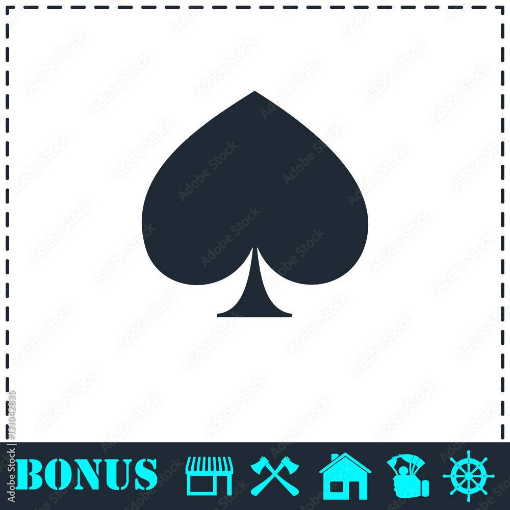Spade icon flat Spade icon flat