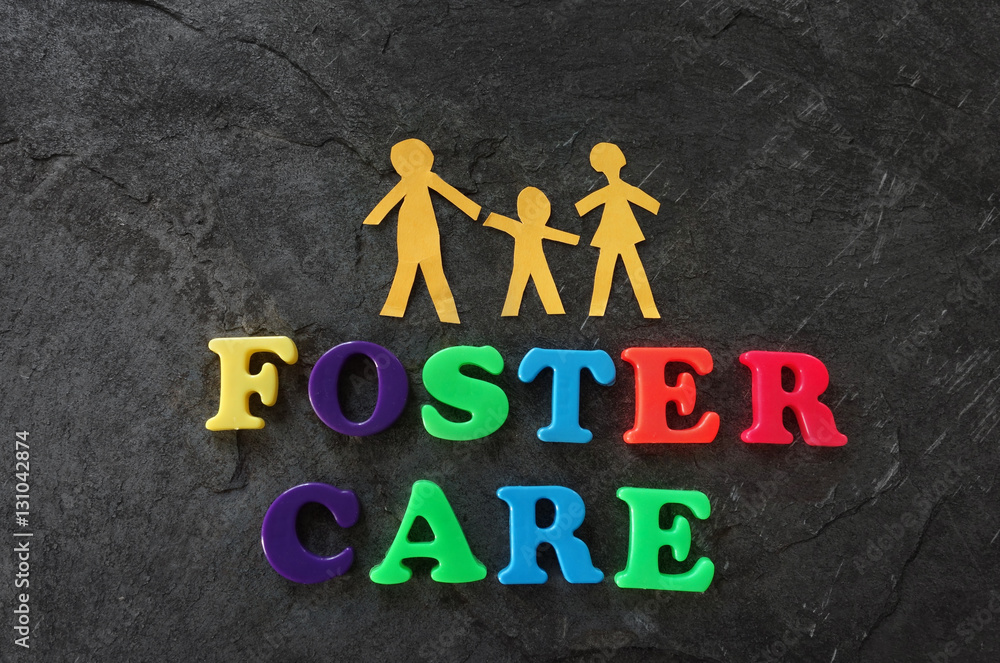 Obraz premium Foster care family