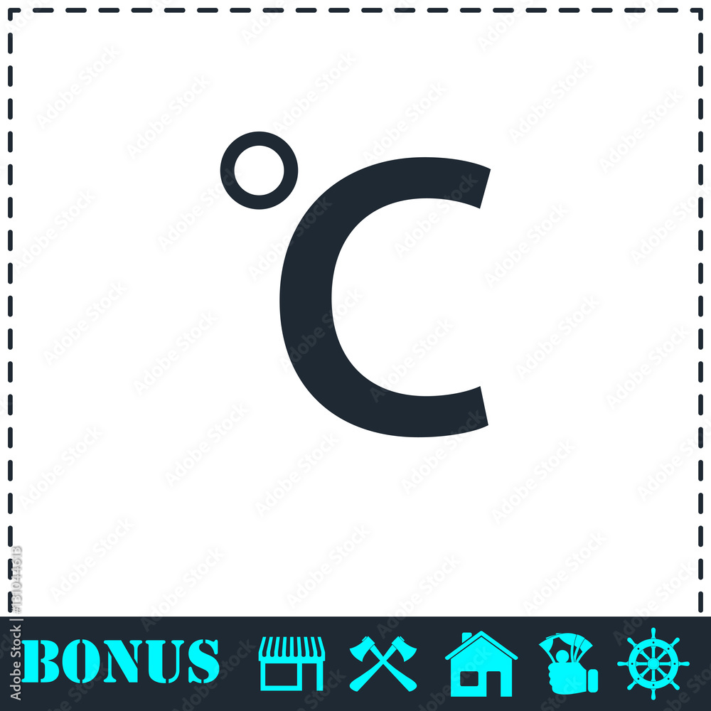 Celsius icon flat Celsius icon flat