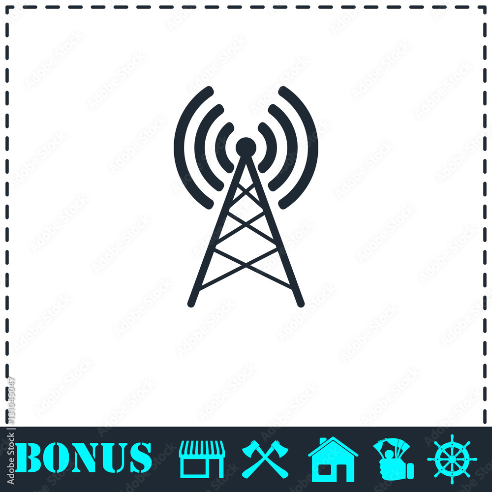 Antenna icon flat