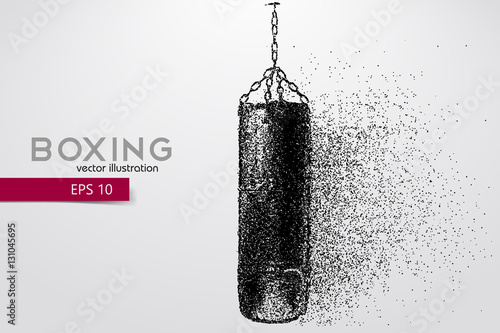 Punching bag from particles.