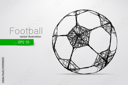 silhouette of a soccer ball.