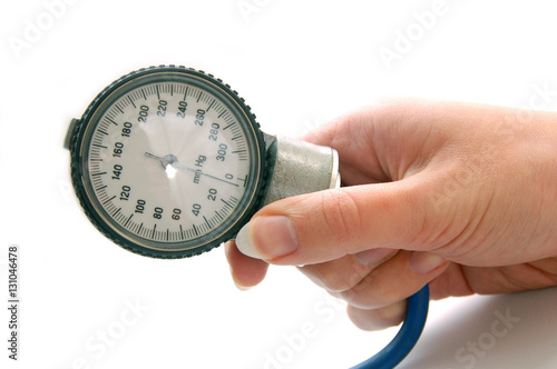 Blood pressure measuring device, selective focus.Close-up.
