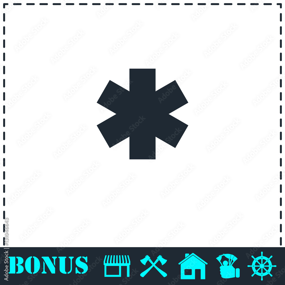 Fototapeta premium Medical icon flat