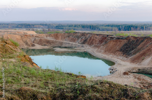 Quarry with lake