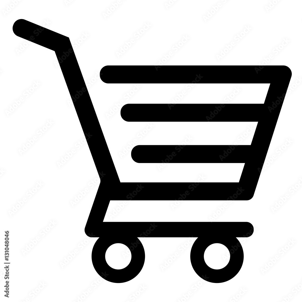 Einkaufswagen - Cart, schwarz/weiß Einkaufswagen - Cart, schwarz/weiß