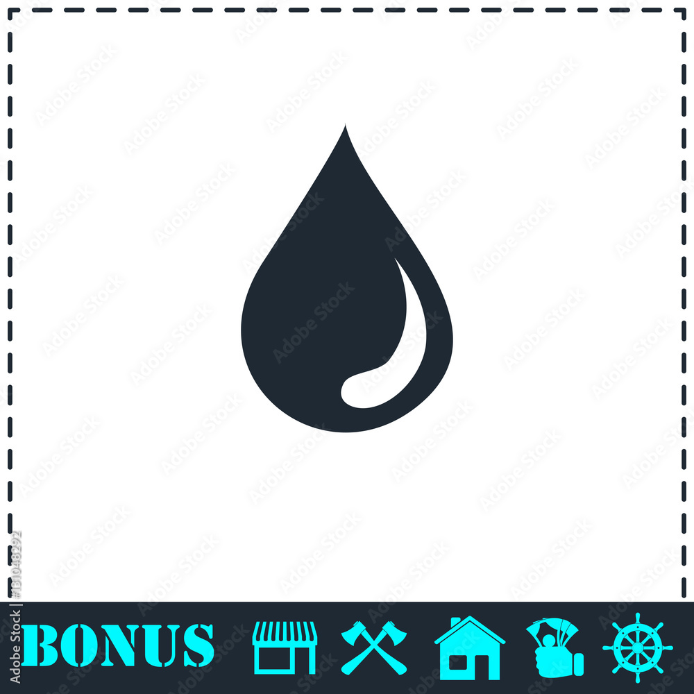 Drop icon flat Drop icon flat