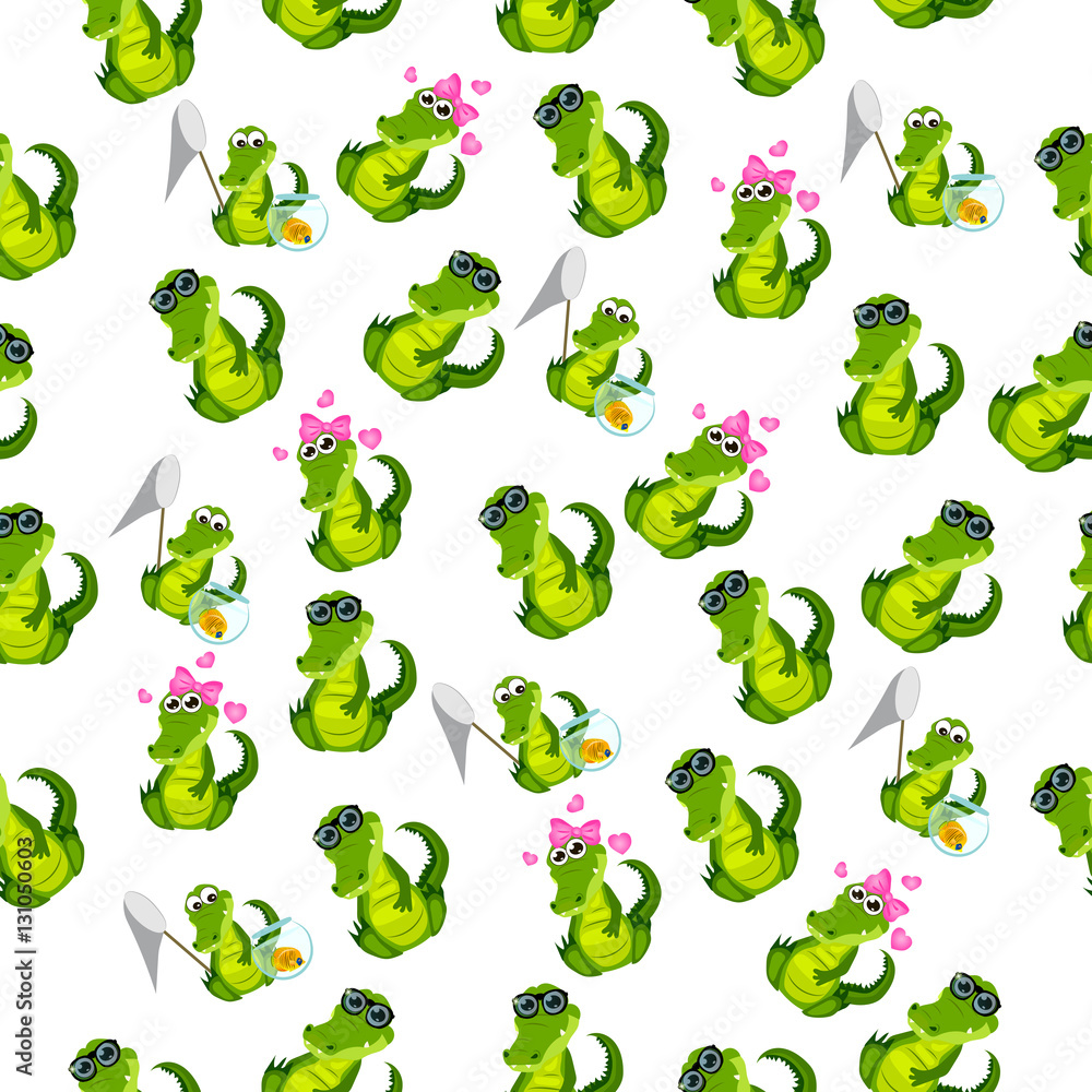 Obraz premium cute crocodile or alligator