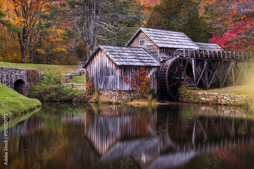 Mabry Mill, autumn scenic