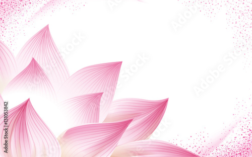 half lotus flower background