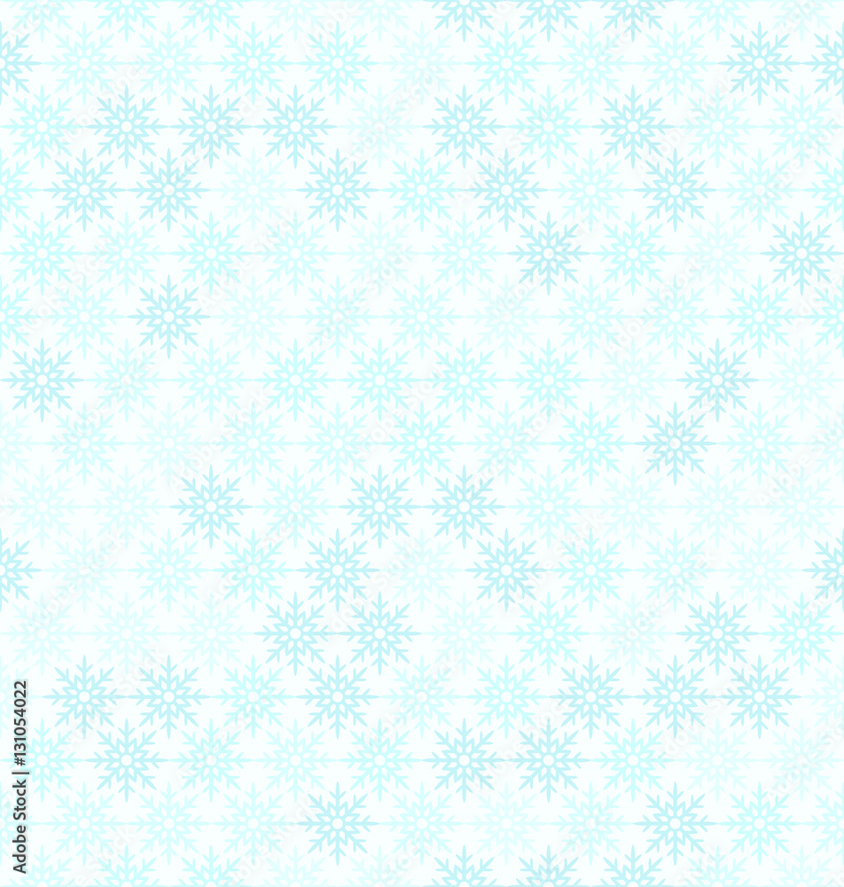 Cyan snowflake pattern. Seamless vector winter background Cyan snowflake pattern. Seamless vector winter background
