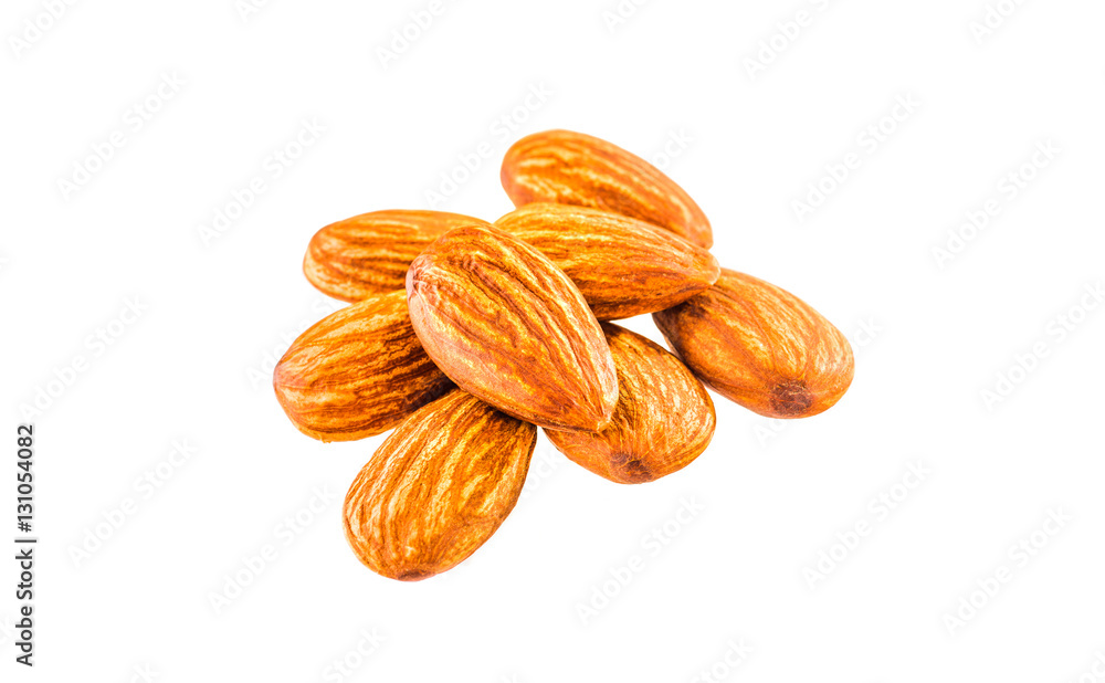 Almond nut isolated on a white background Almond nut isolated on a white background