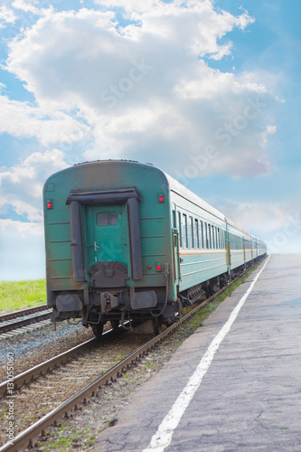 carriages on the railway