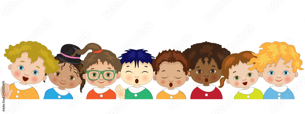 Header with Children of Different Ethnic Groups Header with Children of Different Ethnic Groups