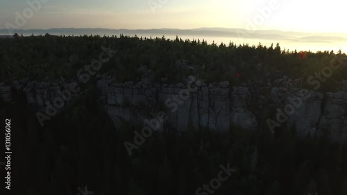 Table Mountains Gory Stolowe from above