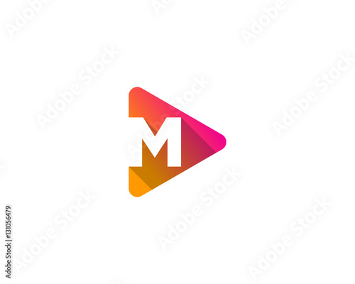Letter M Play Media Logo Design Element Free Download Letter M Play Media Logo Design Element - GFXLoad
