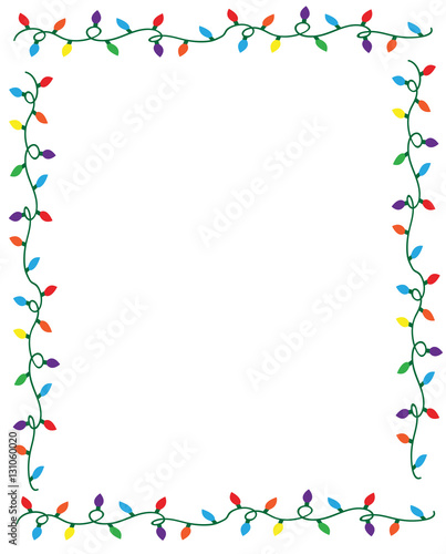 Christmas Lights Border