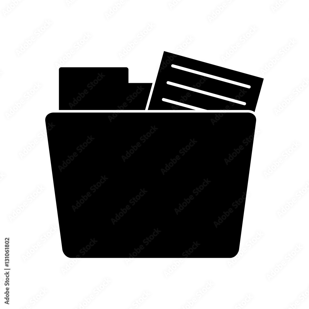 silhouette folder file document information vector illustration eps 10 silhouette folder file document information vector illustration eps 10