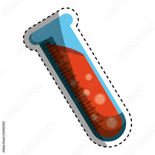 Flask chemistry lab icon vector illustration graphic design
