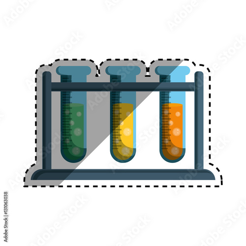 Flask chemistry lab icon vector illustration graphic design