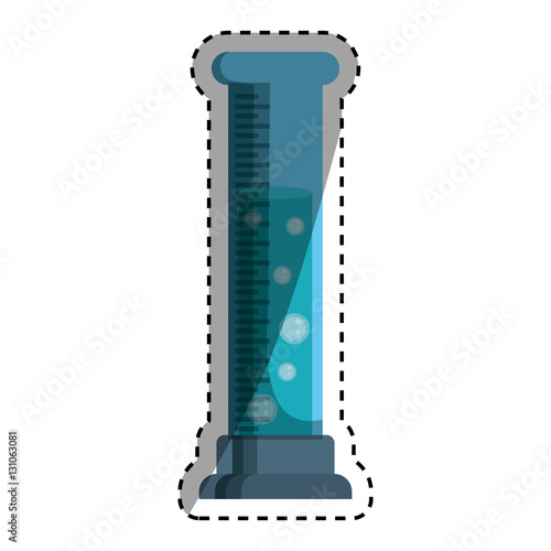 Flask chemistry lab icon vector illustration graphic design