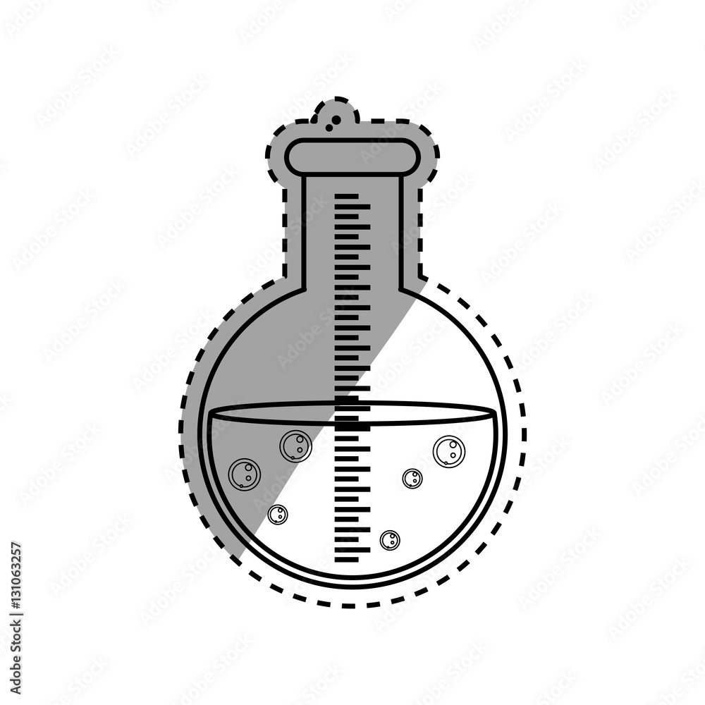 Flask chemistry lab icon vector illustration graphic design Flask chemistry lab icon vector illustration graphic design