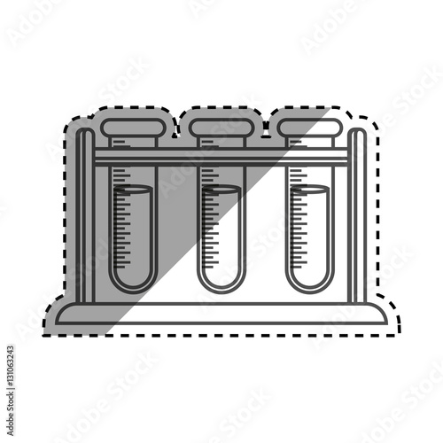 Flask chemistry lab icon vector illustration graphic design