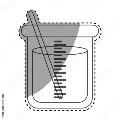 Flask chemistry lab icon vector illustration graphic design