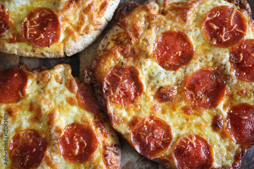 Handmade Fresh Baked Pepperoni Pizzas