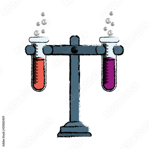 Flask chemistry lab icon vector illustration graphic design