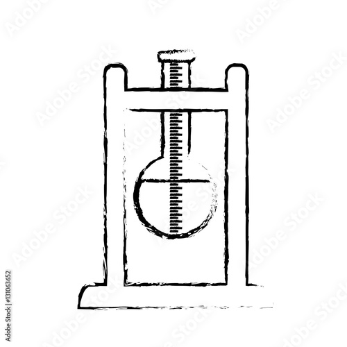 Flask chemistry lab icon vector illustration graphic design