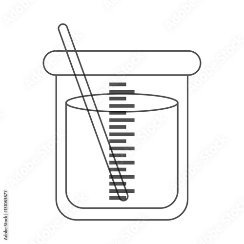 Flask chemistry lab icon vector illustration graphic design
