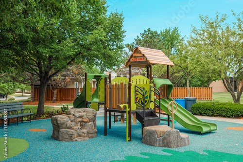 Children playground in park