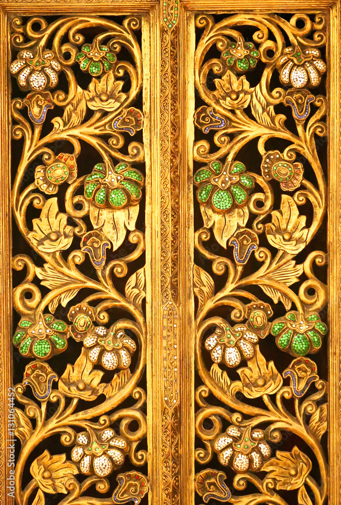 Background gold ornament Background gold ornament