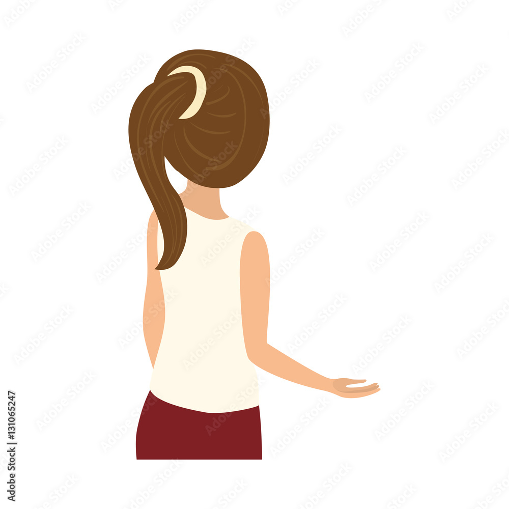 Young woman body icon vector illustration graphic design Young woman body icon vector illustration graphic design