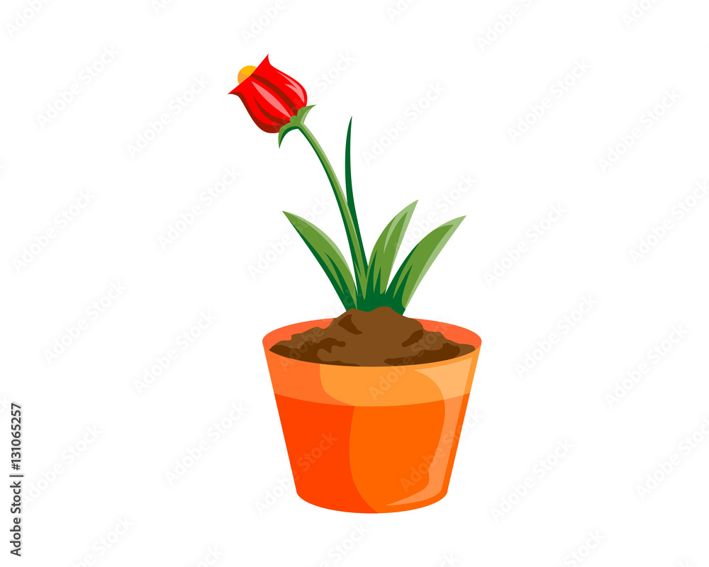 tulip pot icon