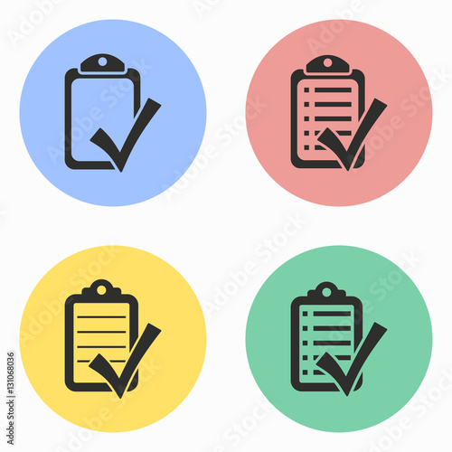 Checklist icon set.