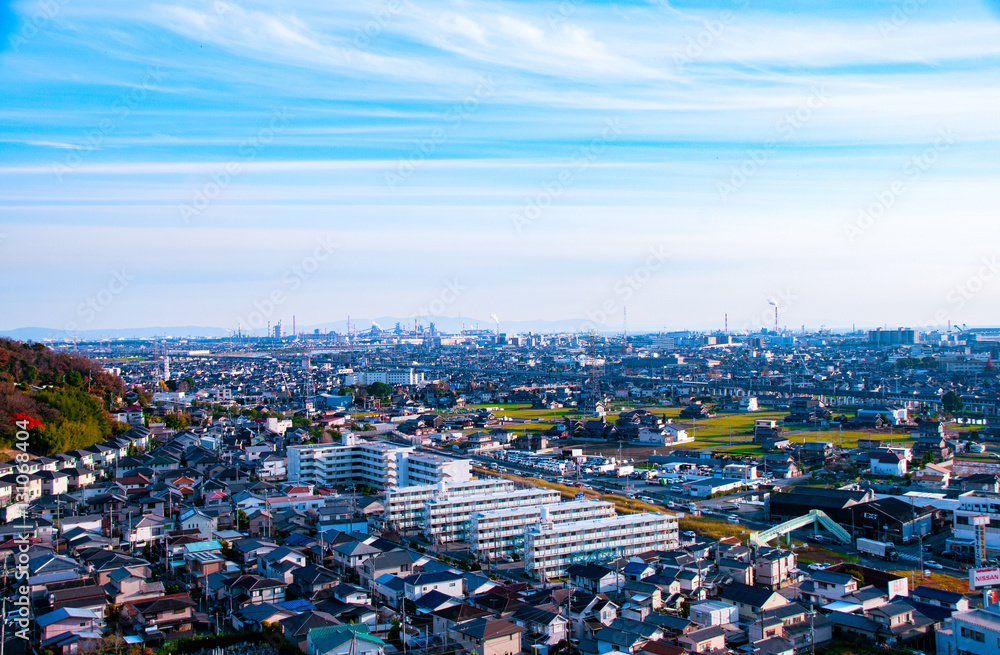 Obraz premium 晩秋の高砂市・町風景