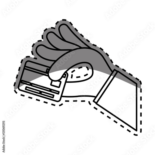 Money credit card icon vector illustration graphic design