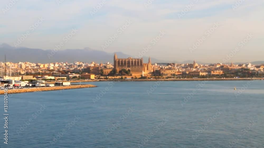 City on sea coast. Palma-de-Majorca, Spain City on sea coast. Palma-de-Majorca, Spain