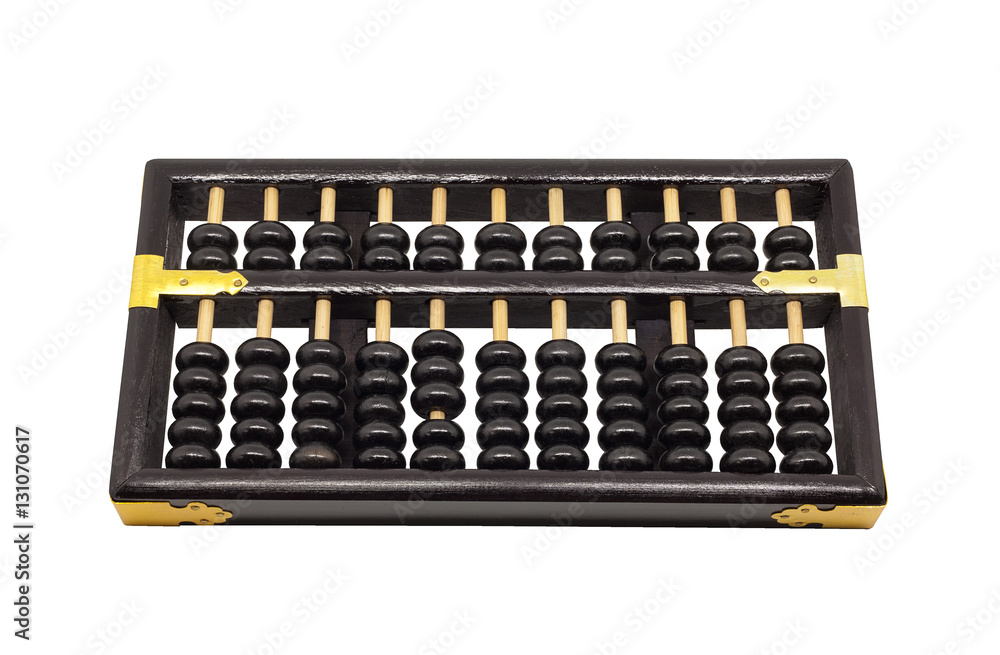 Traditional wooden abacus isolated on white background. Traditional wooden abacus isolated on white background.