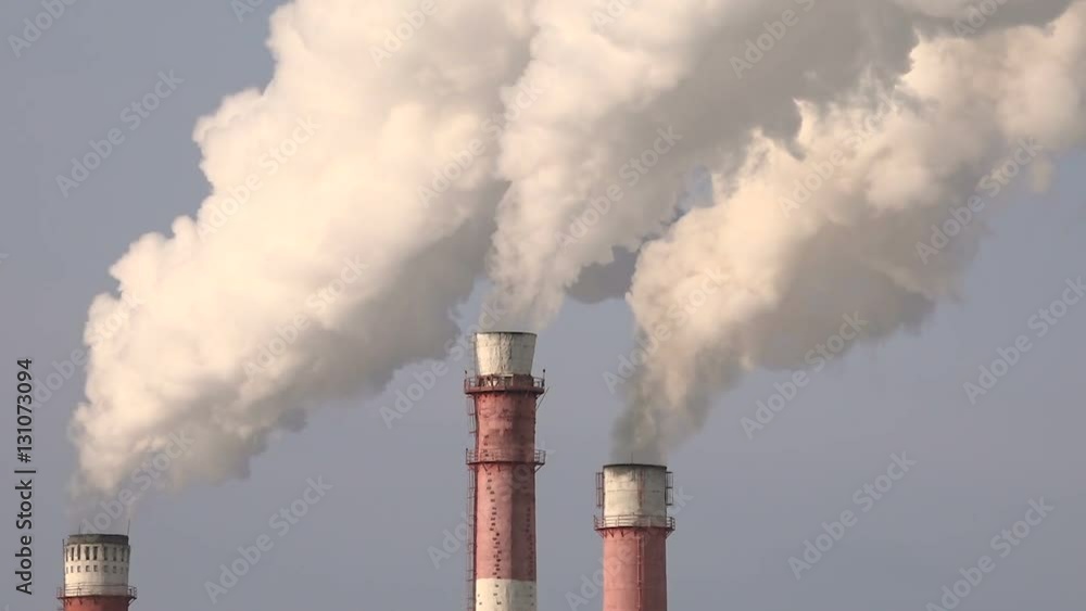 Air Pollution. Close-Up of Pipe Smoke Emission. Air Pollution. Close-Up of Pipe Smoke Emission.