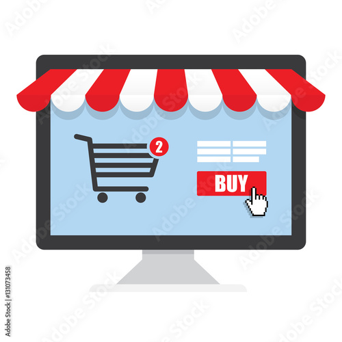 Concept online shopping