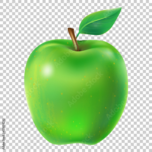 Vector illustration of a juicy apple