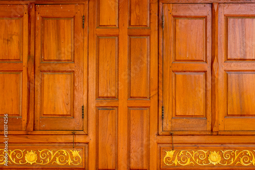 Fototapeta Naklejka Na Ścianę i Meble -  Thailand tradition wood windows
