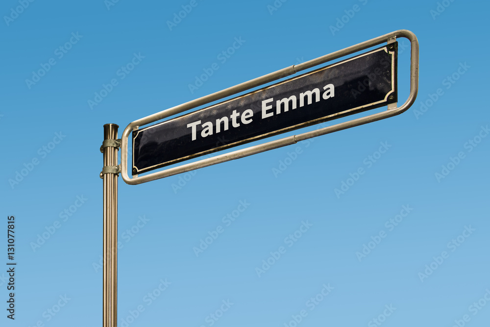 Fototapeta premium Schild 64 - Tante Emma