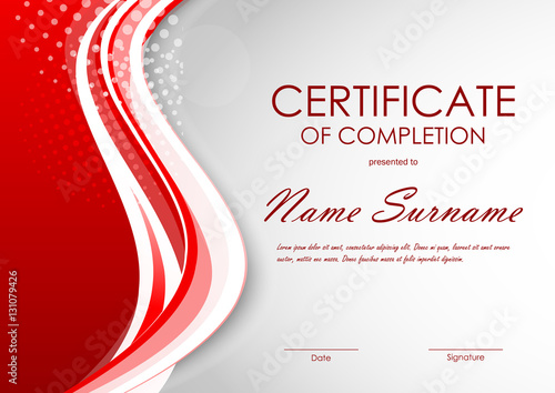 Certificate of completion template