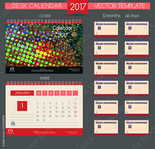 Design Desk Calendar 2017.
